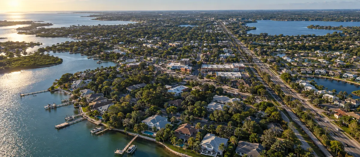 Aerial view of Palm Harbor, Florida
