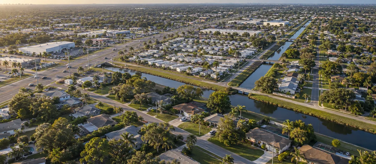 Aerial view of Pinellas Park, Florida