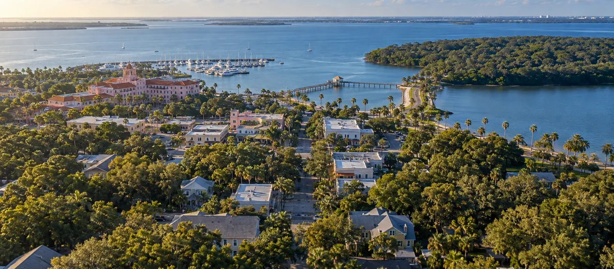 Aerial view of Safety Harbor, Florida