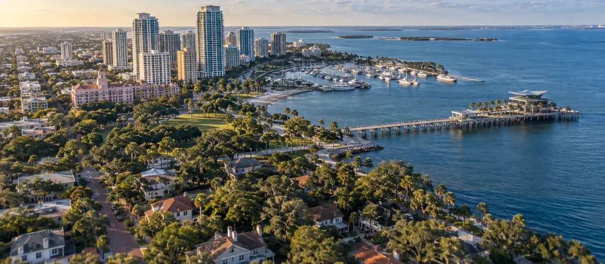 Aerial view of St. Petersburg, Florida